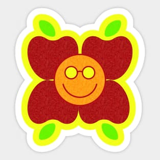 Super Cute Glasses Fruit Flower Sticker